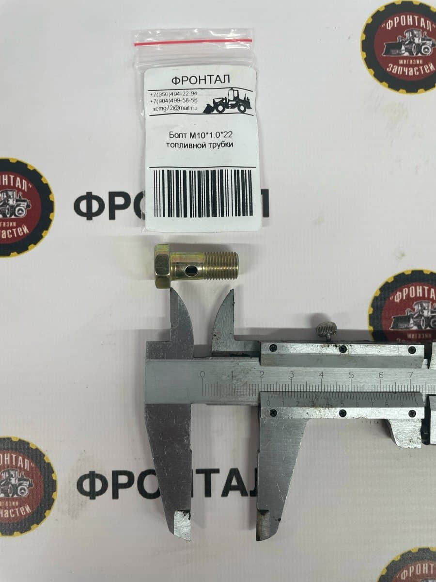 Болт М10*1.0*22 топливной трубки