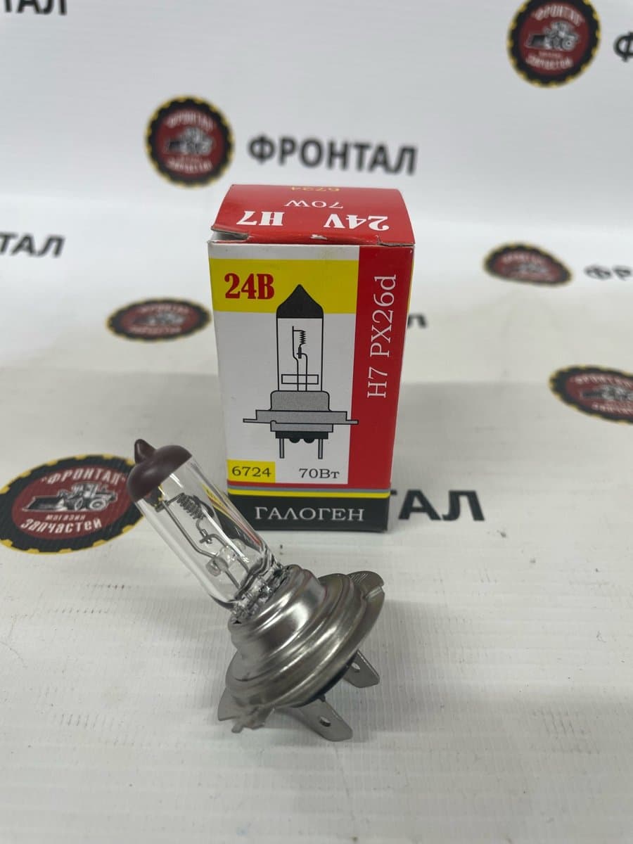 Автолампа 24V-70W H7 галогеновая фарная (6724) (K)