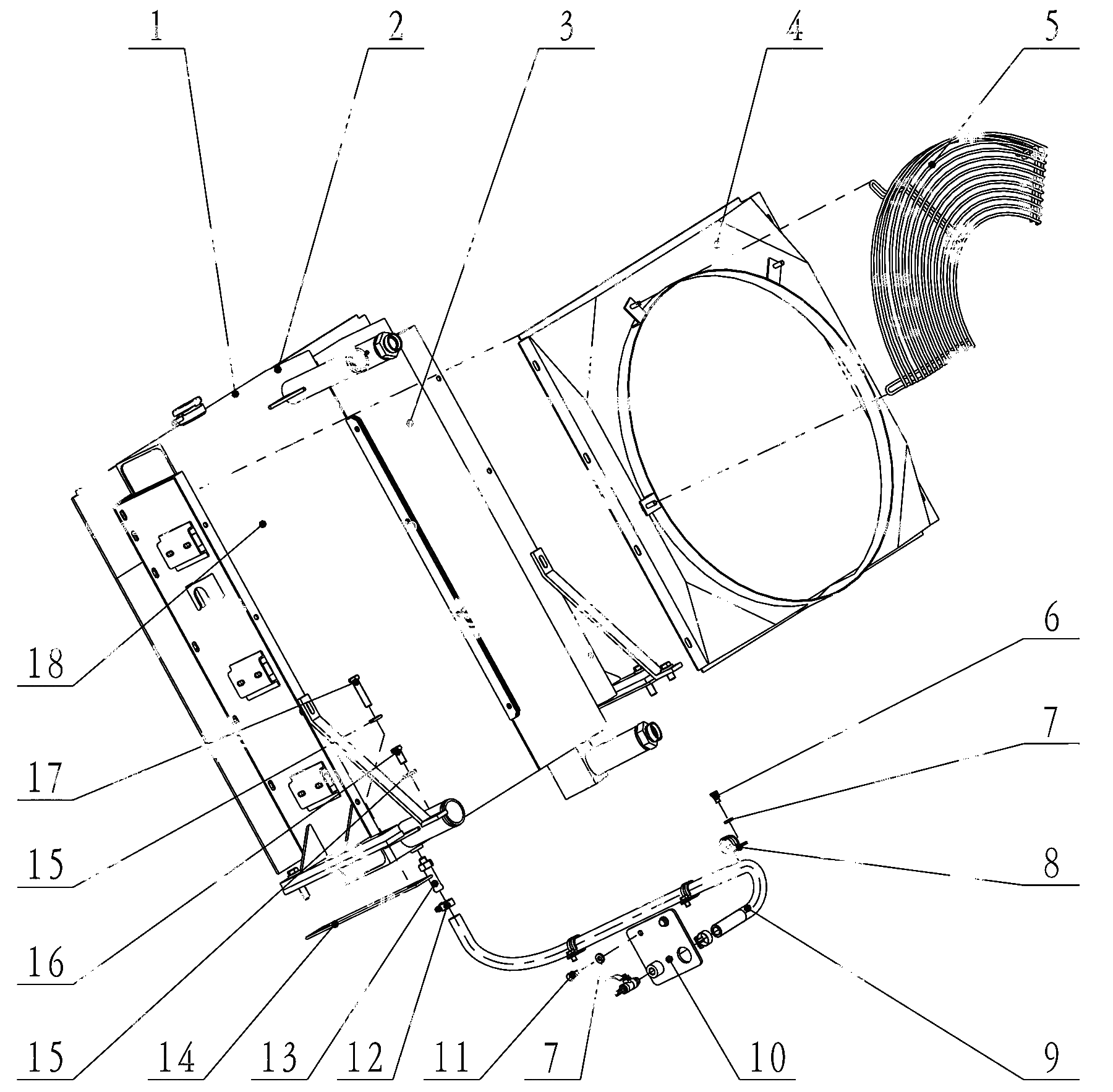 Radiator Installation Assembly