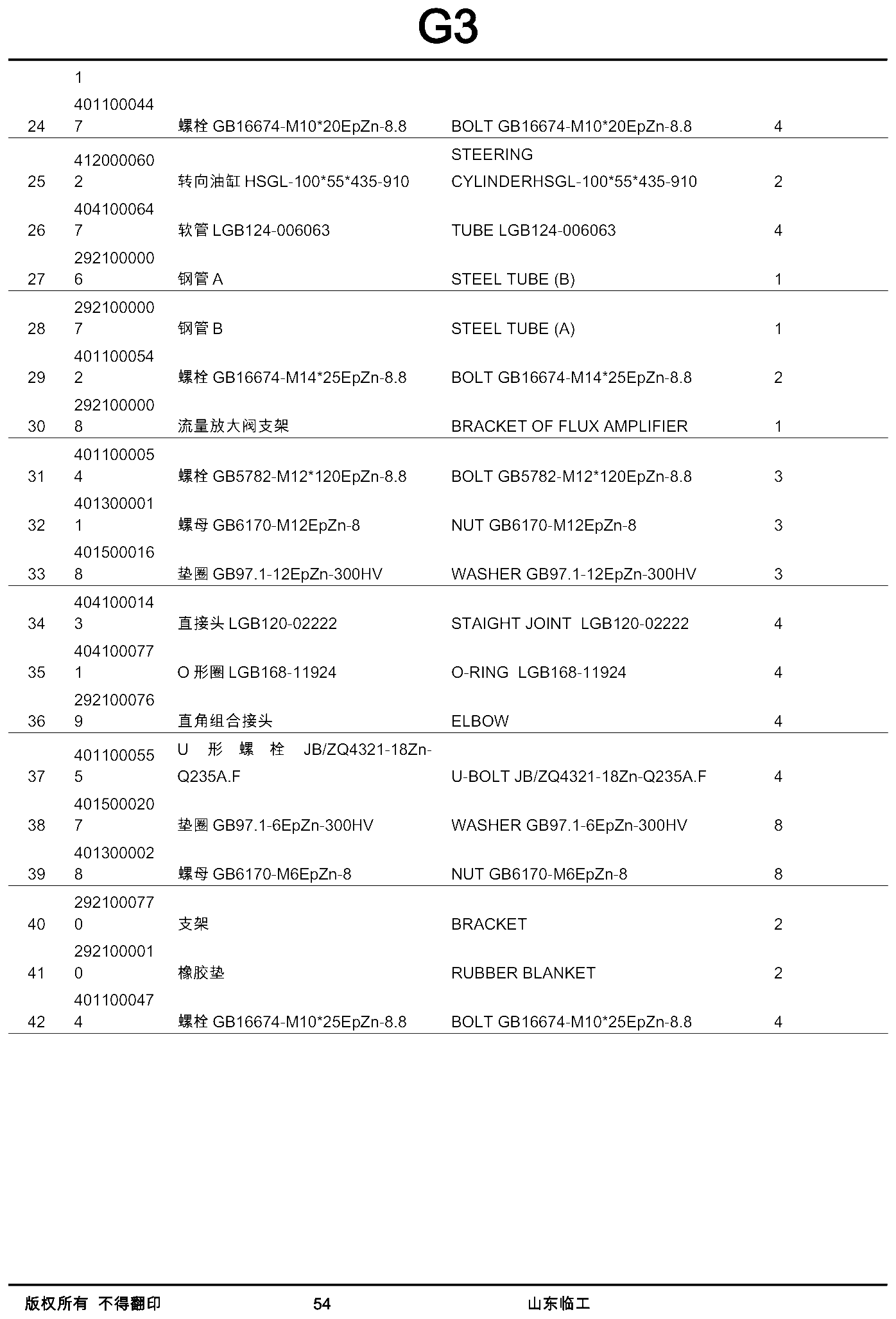 FIG.47 24 7 螺栓GB16674-M10*20EpZn-8.8 BOLT GB16674-M10*20EpZn-8.8 4