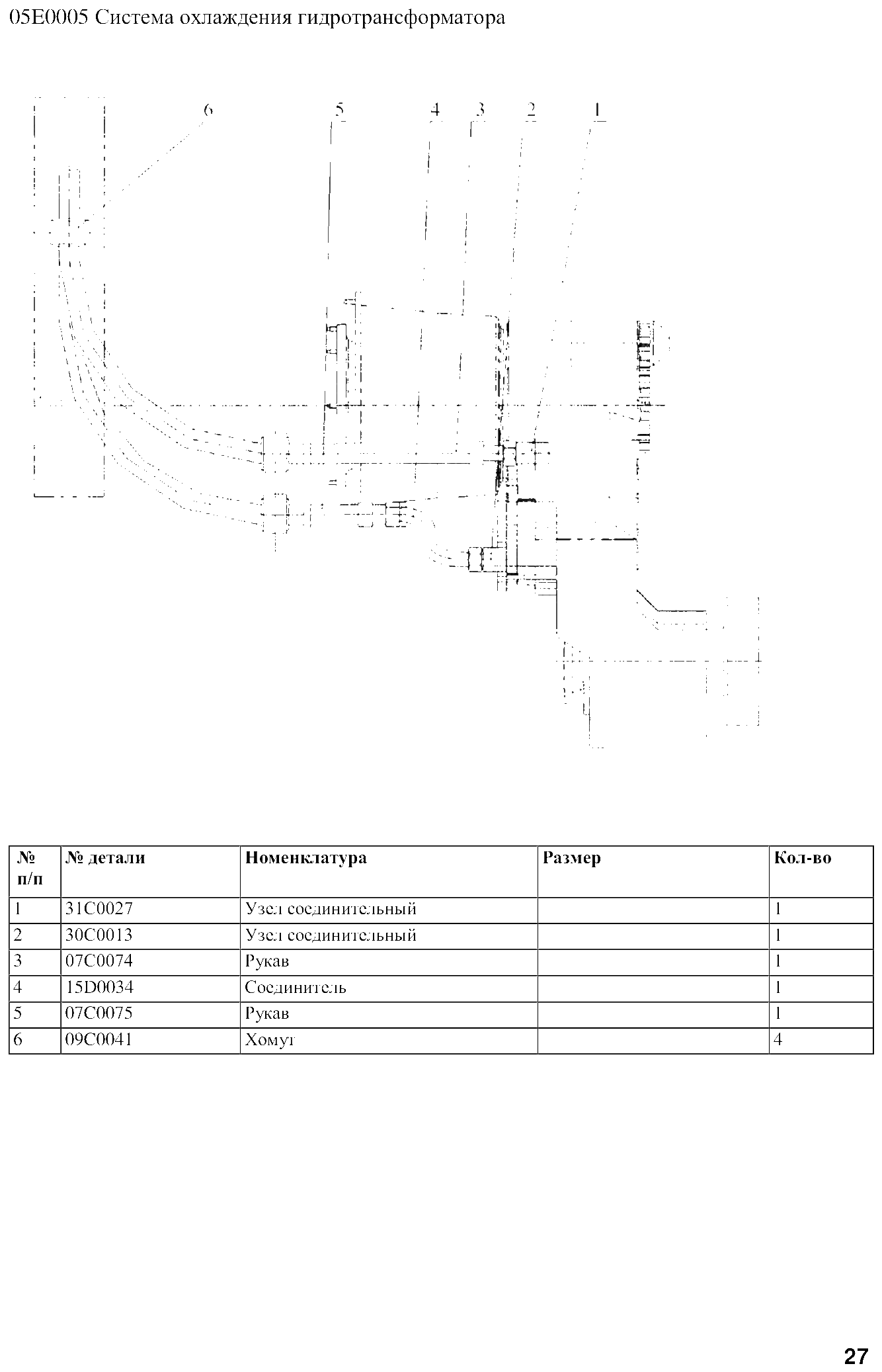 FIG.22 05E0005 Система охлаждения гидротрансформатора