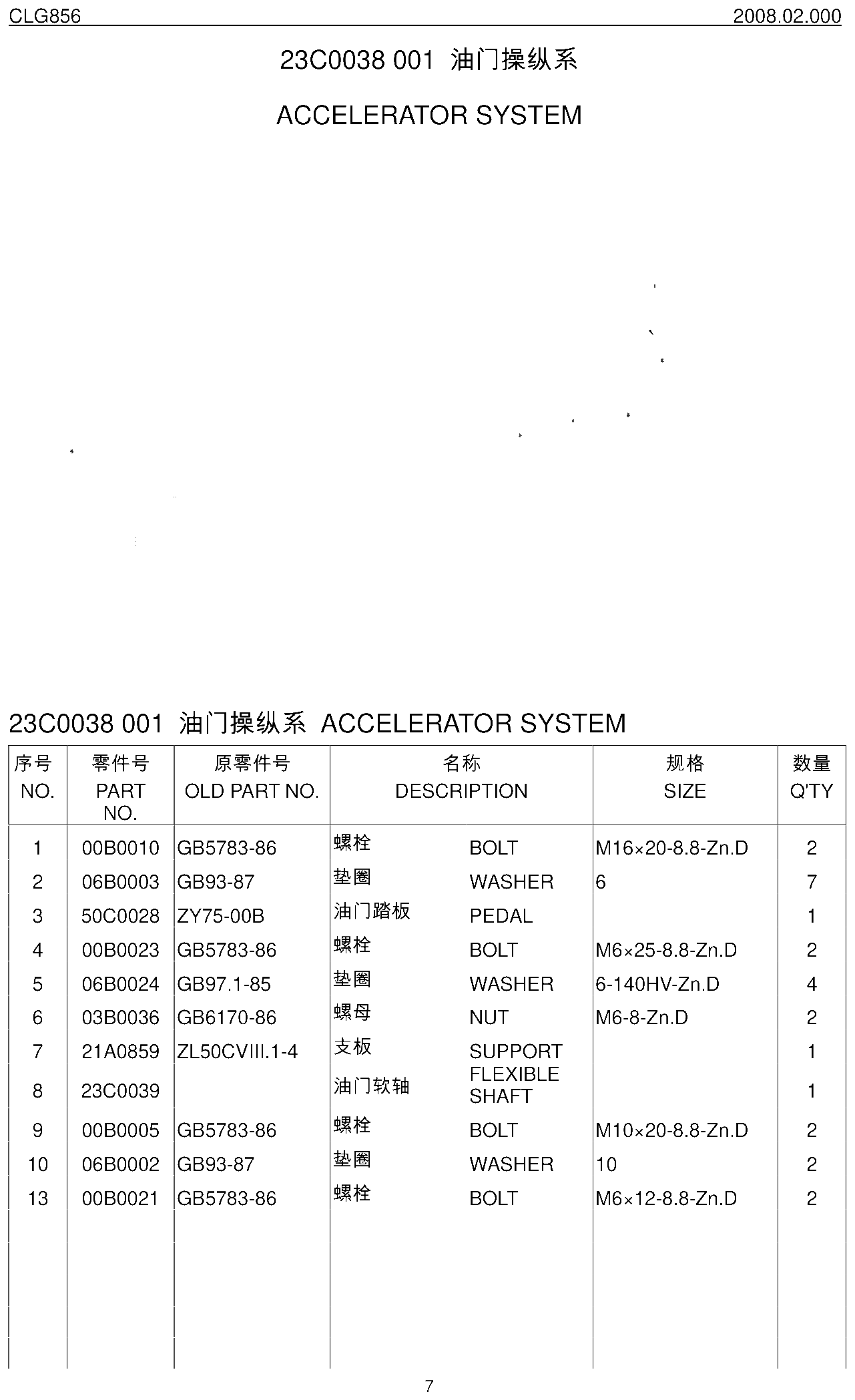 FIG.9 油门操纵系