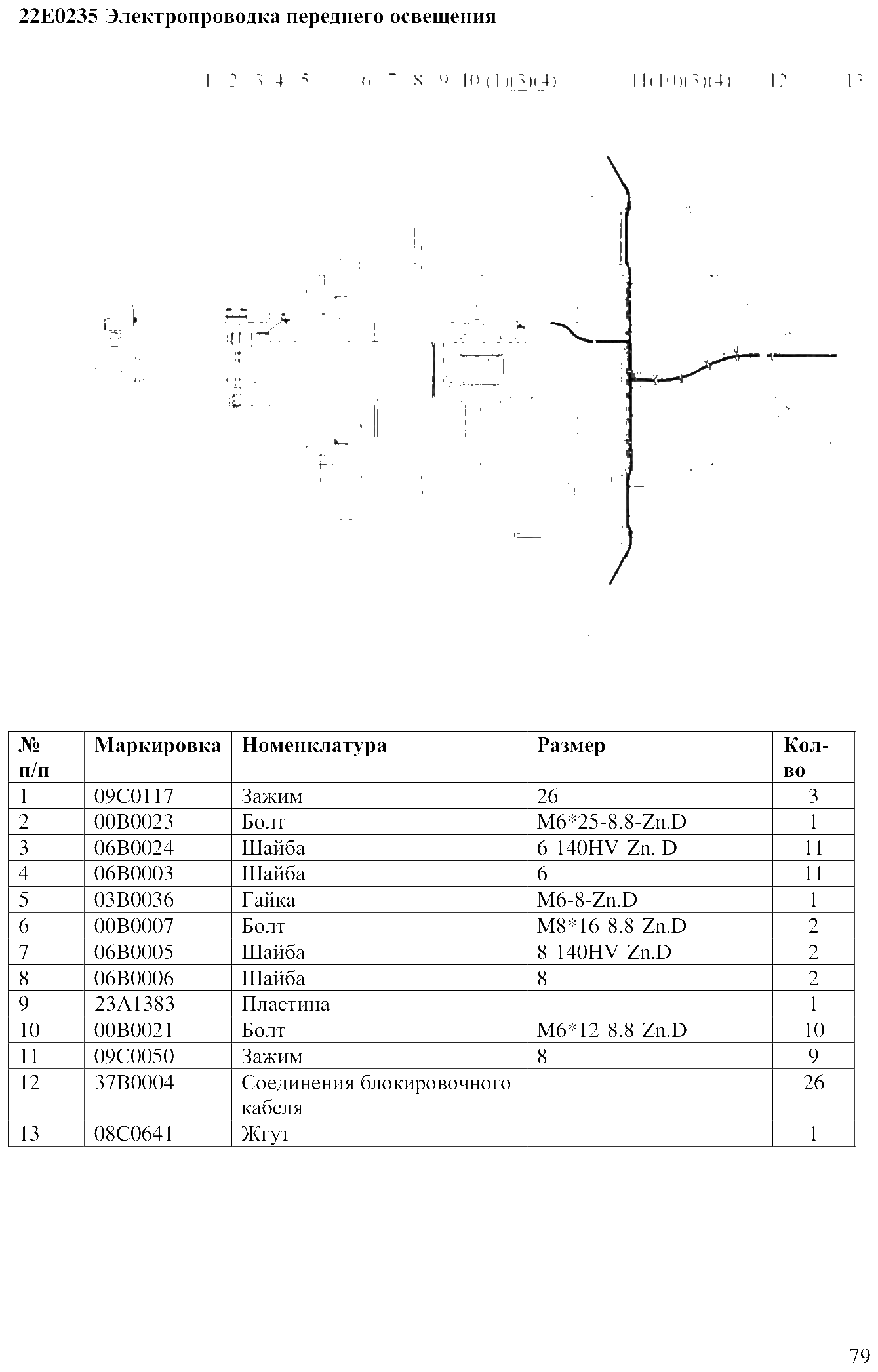 FIG.57 22E0235 Электропроводка переднего освещения