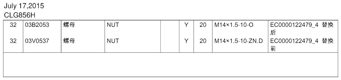 FIG.183 32 03B2053 螺母 NUT Y 20 M14×1.5-10-O EC0000122479_4 替换