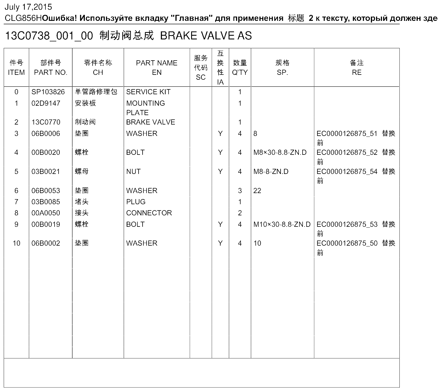 FIG.203 CLG856HОшибка! Используйте вкладку "Главная" для применения 2 к тексту, который должен здес
