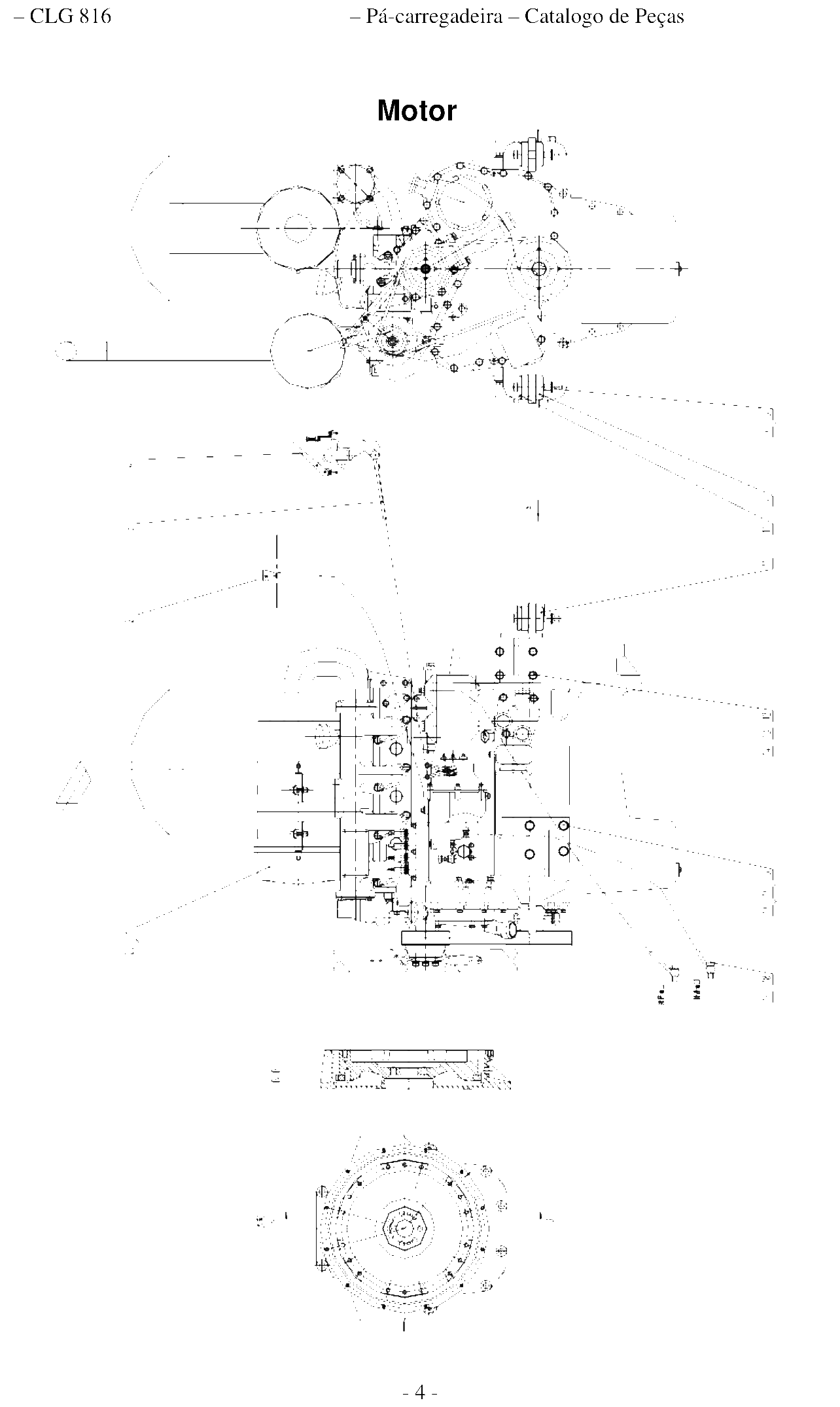 FIG.1 – CLG 816 – Pá-carregadeira – Catalogo de Peças