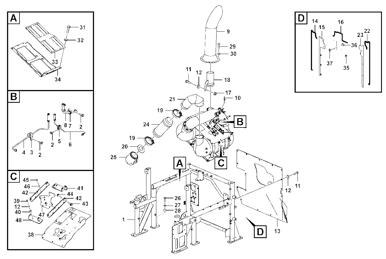 Low exhaust emission assembly