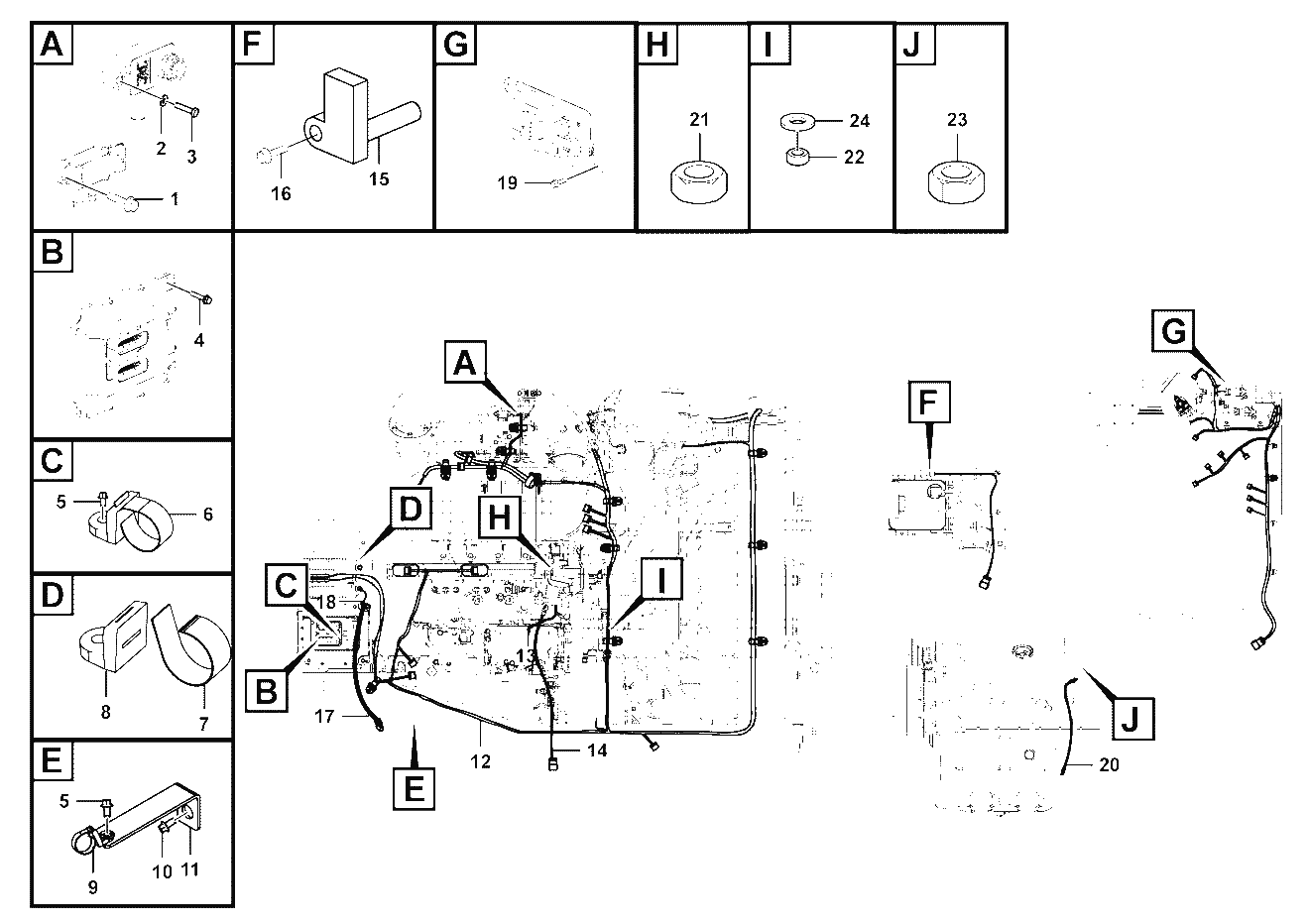Engine electric assembly