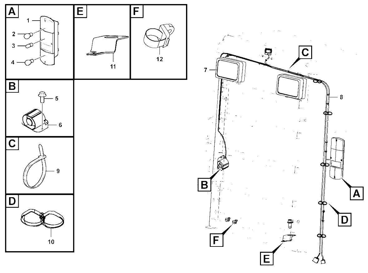 Engine hood electric assembly