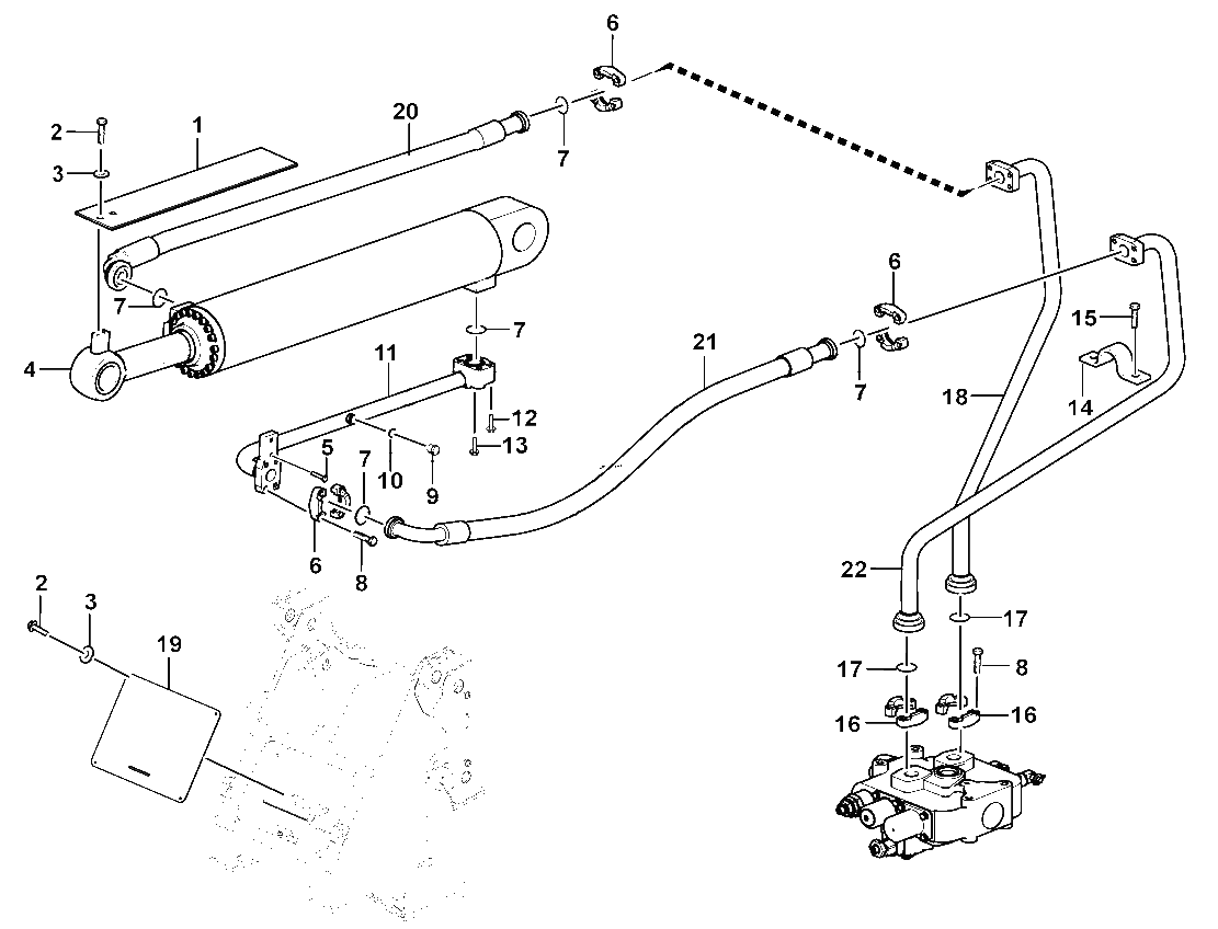 Tilt cylinder system