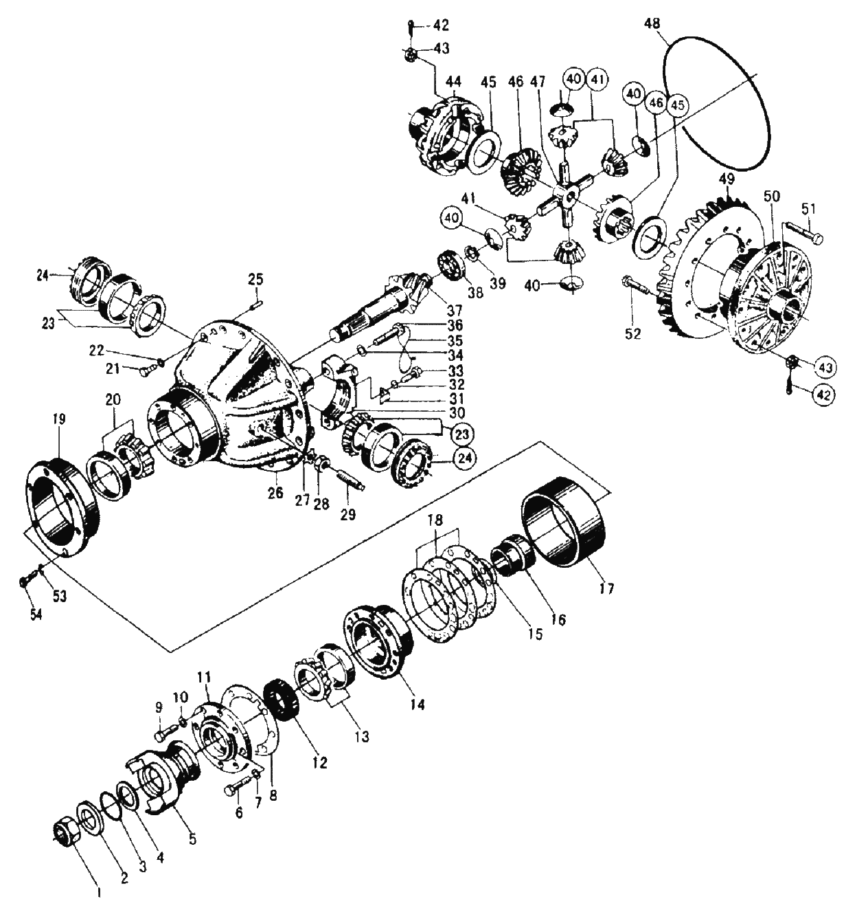 REAR AXLE MAIN DRIVE ASS’Y