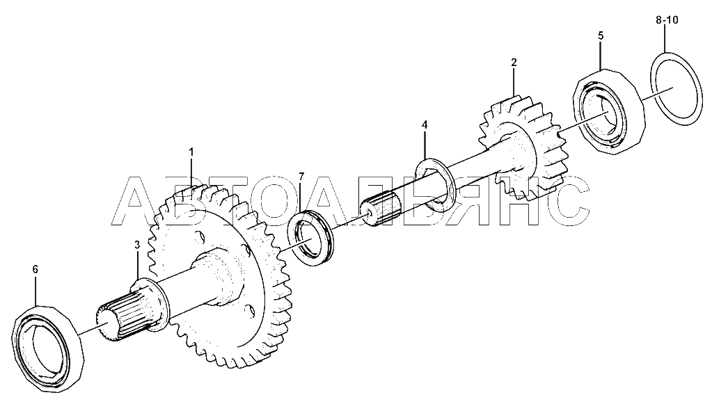 Shaft and clutch assembly