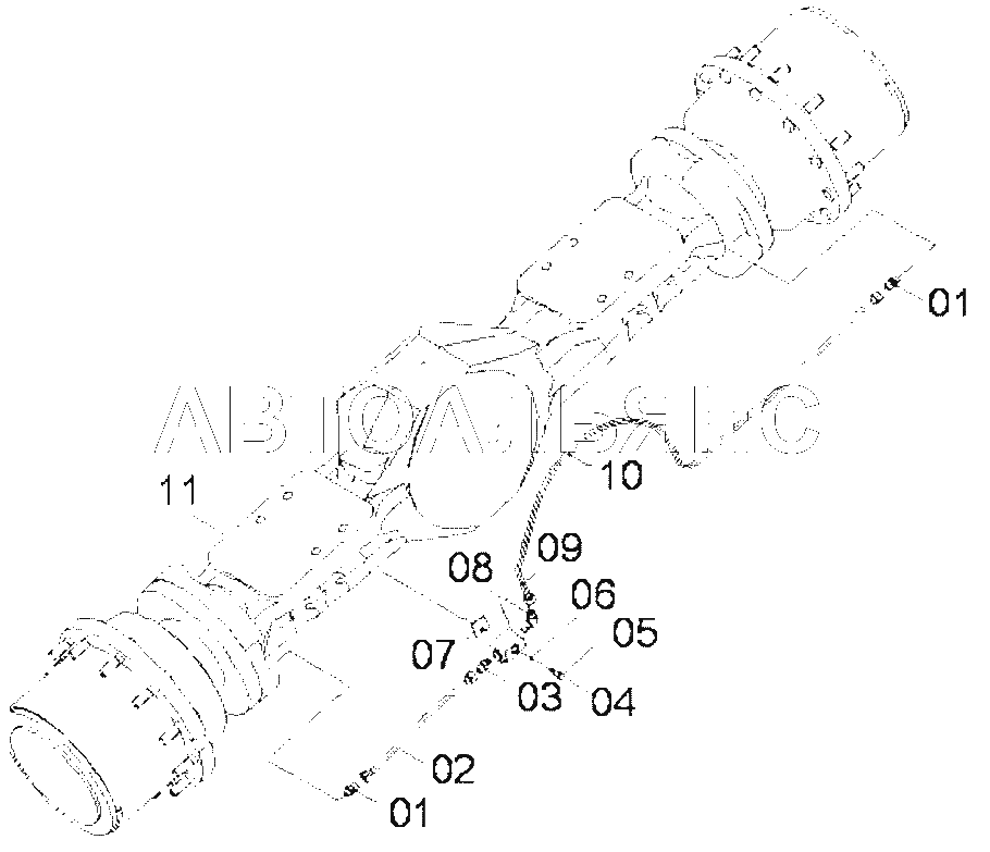 51C0018 001 FRONT AXLE GP
