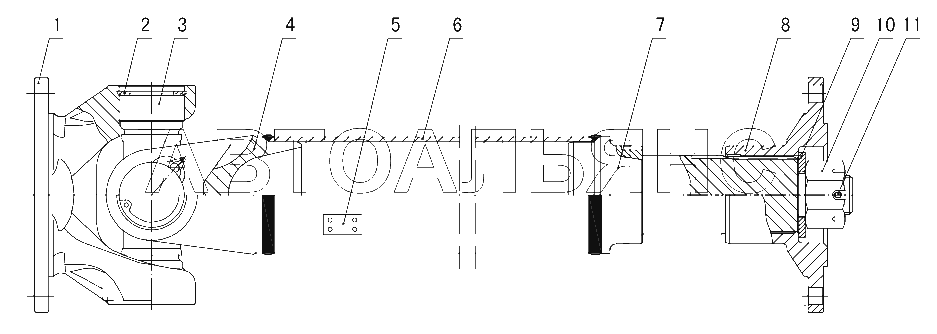 51C0101 000 FRONT DRIVE SHAFT GP