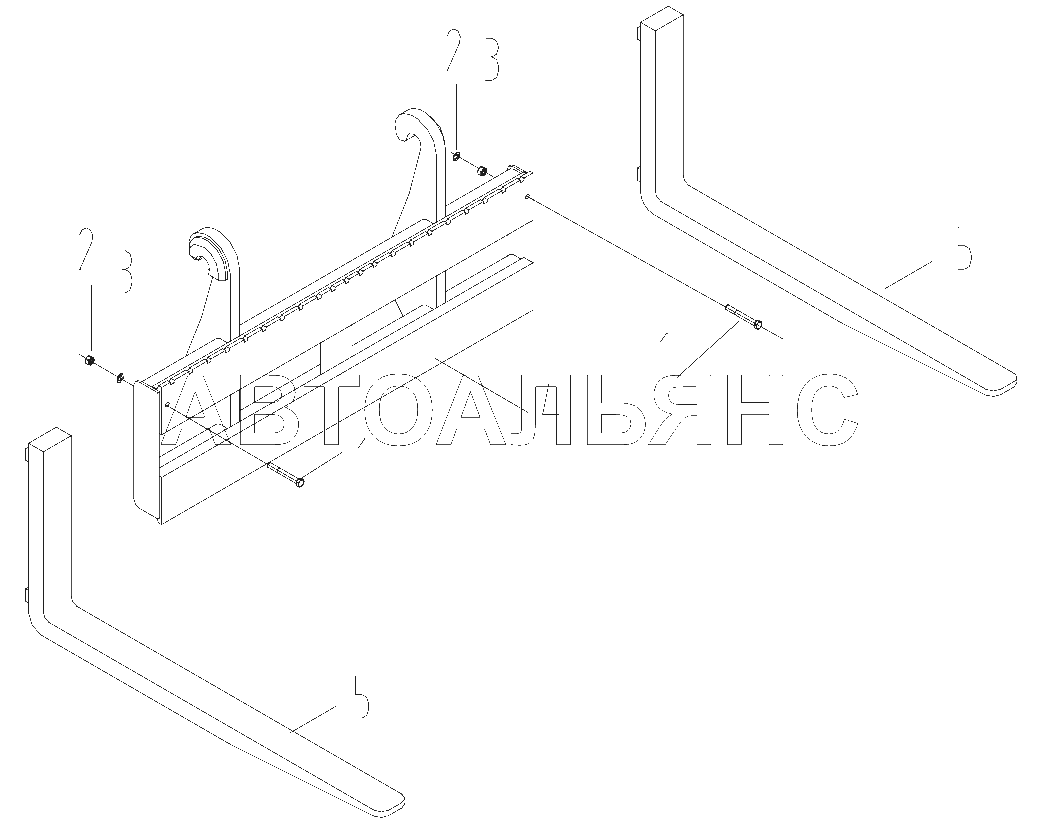 43C0916 000 FORK COUPLER
