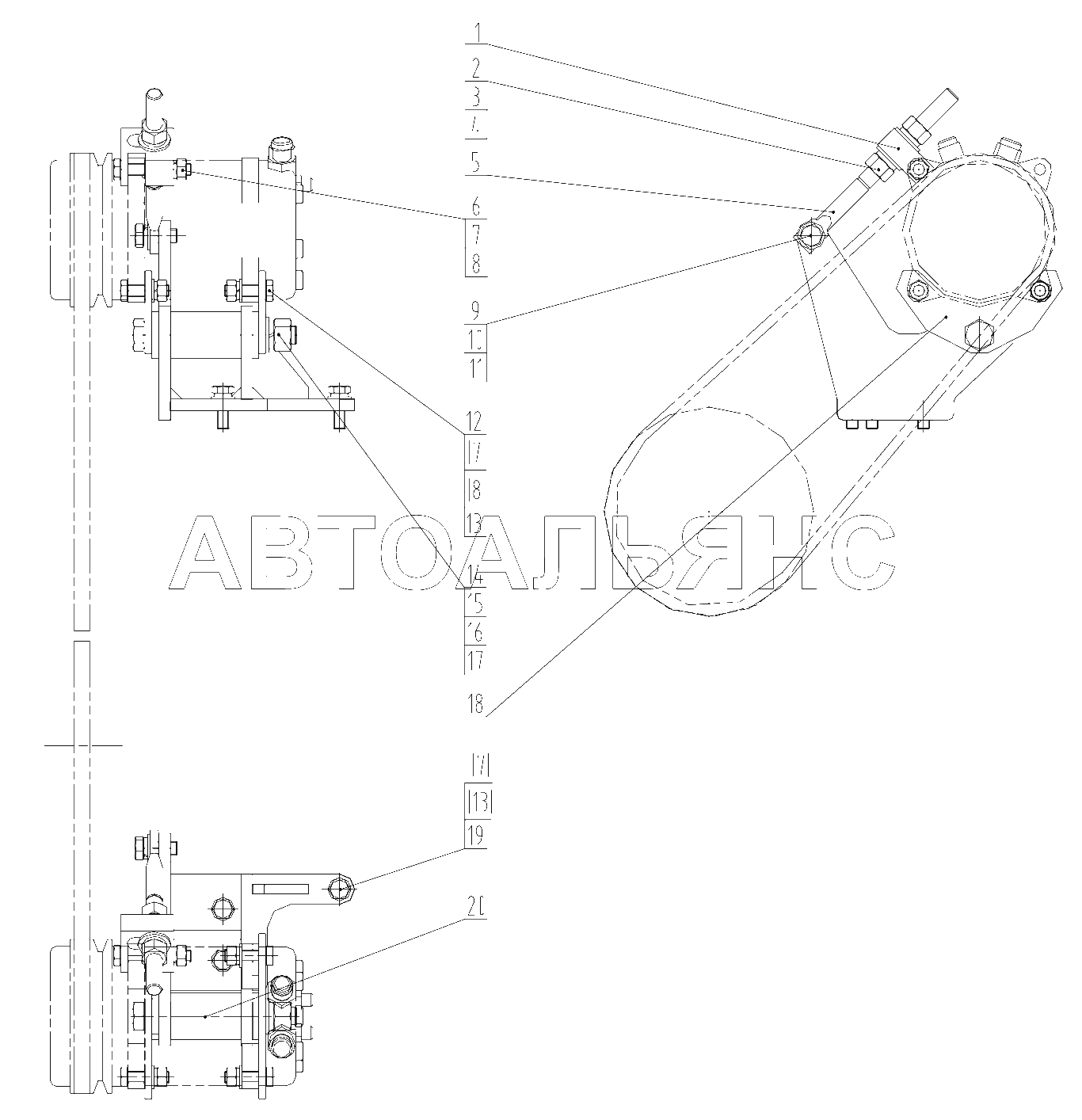 46C1879 000 COMPRESSOR BRACKET AS