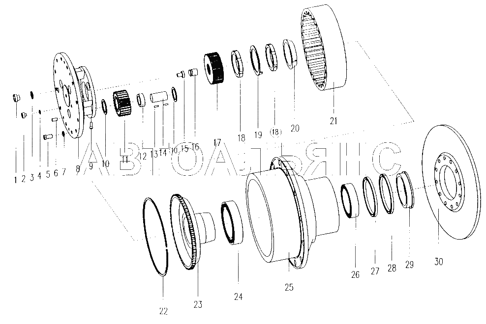Wheel-end-reducer assembly