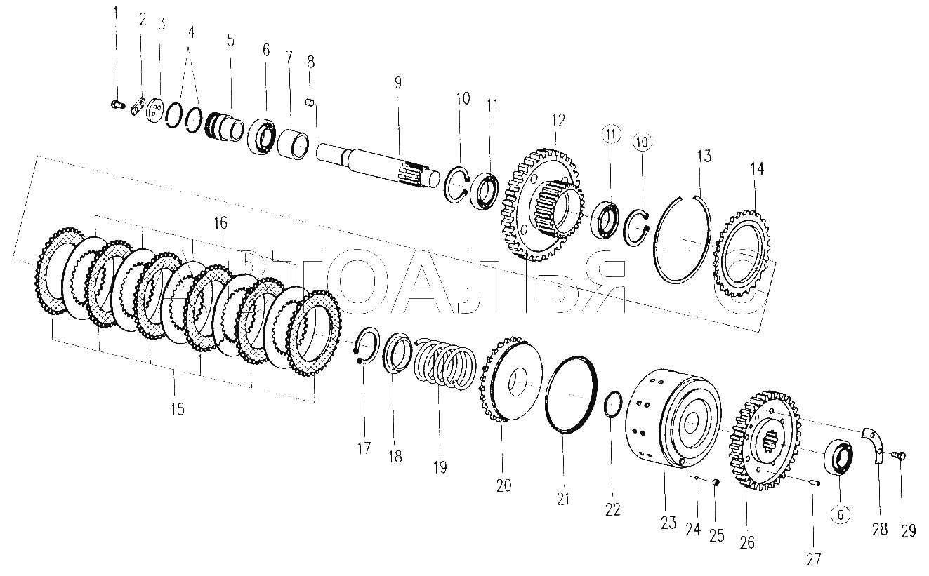 Reverse gear shift assembly