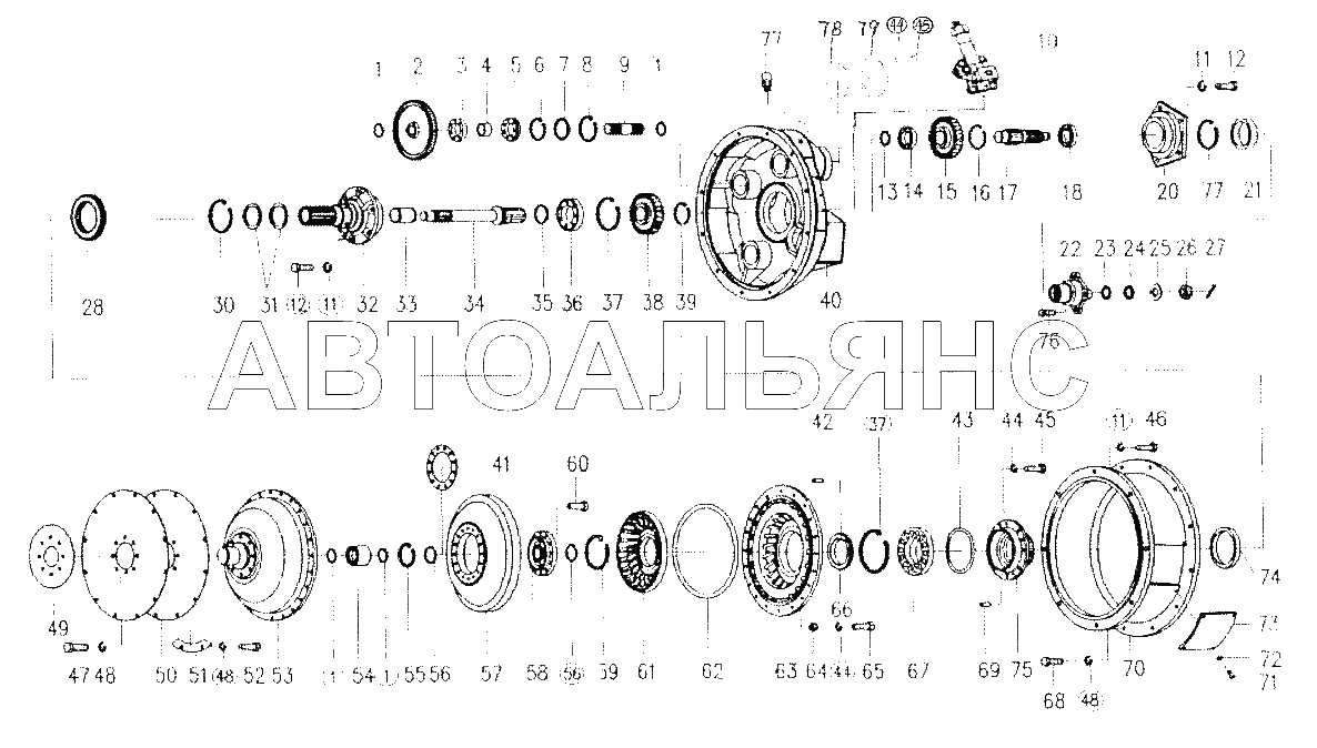 Гидротрансформатор в сборе