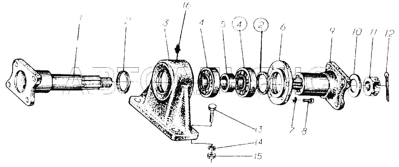 Drive shaft support assembly W045000000