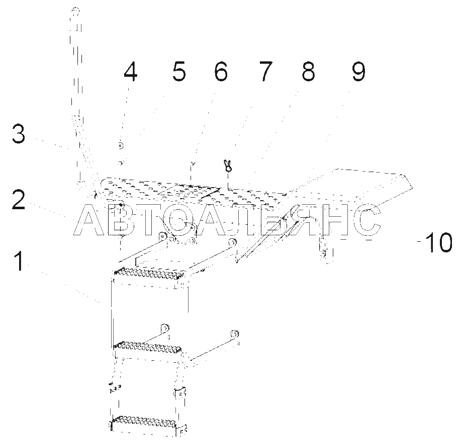 Left floor escalator assembly Z3B01600000