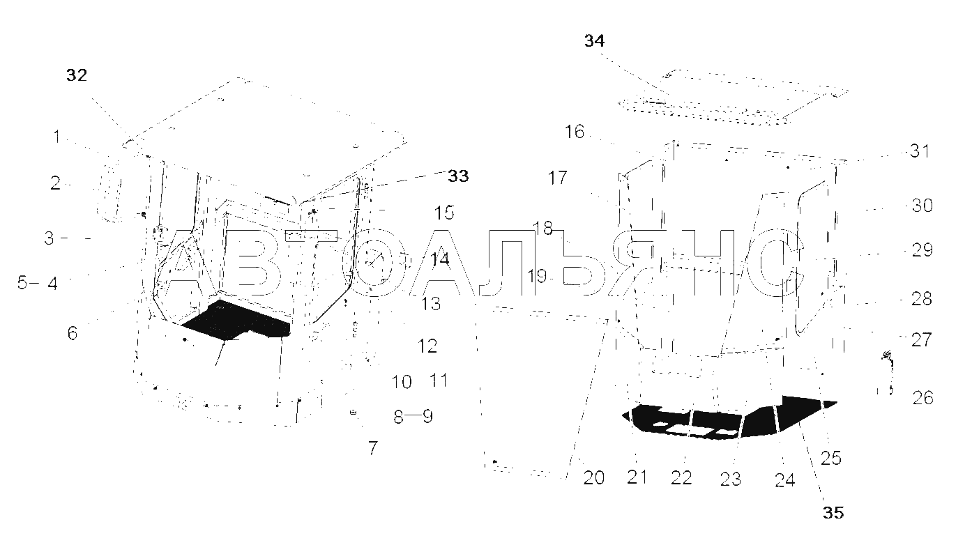 Cab assembly CAB Z3A00400000