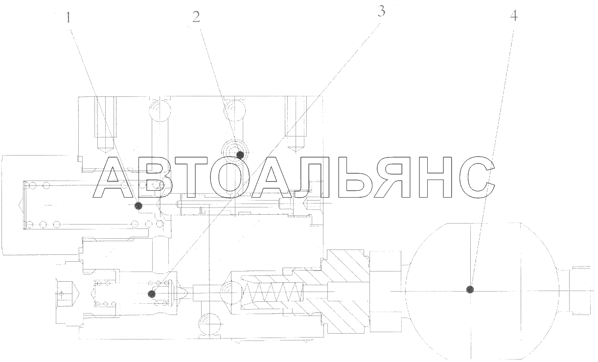 Oil supply valve structure diagram