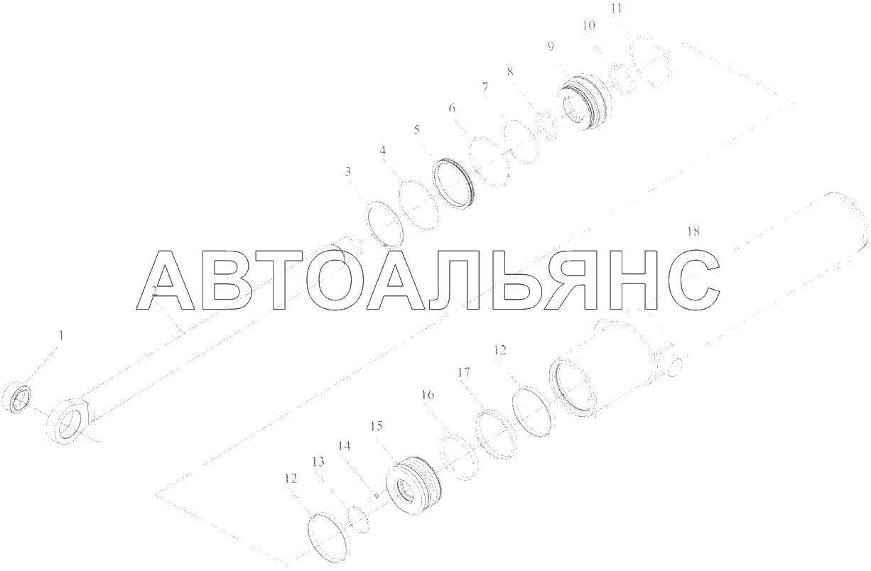 Гидроцилиндр стрелы