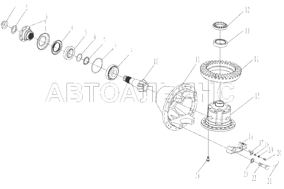 Main drive assembly