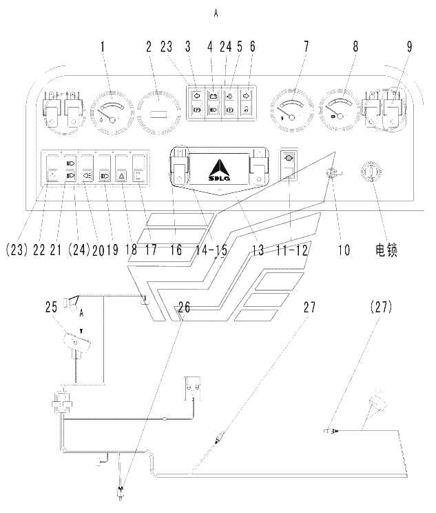Приборный щиток ZL2-203J9