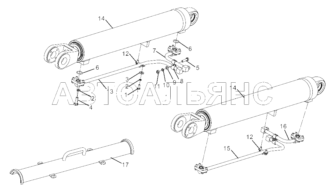 IMPLEMENT HYDRAULIC SYSTEM (30807900304) (USE FOR CDM835EVI.