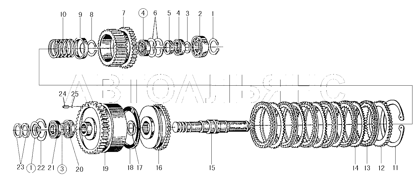 CLUTCH ASSEMBLY (I, в…ў)