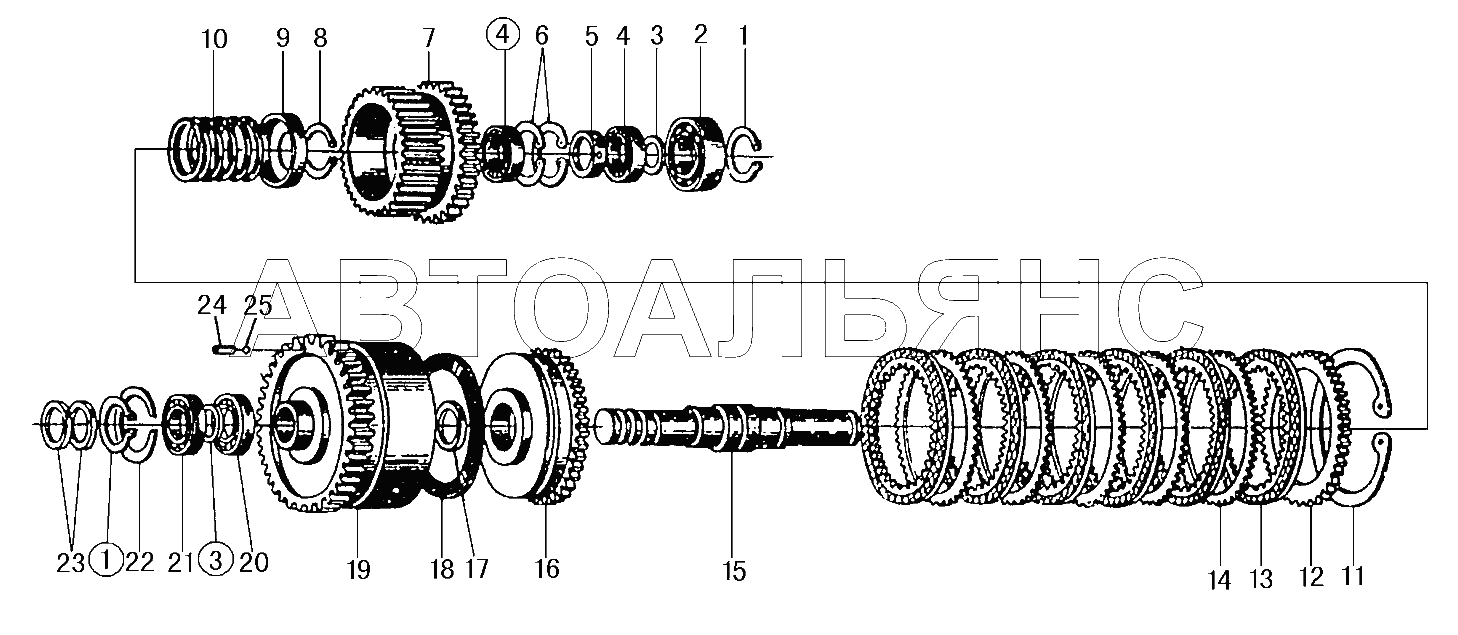 CLUTCH ASSEMBLY (F, R)