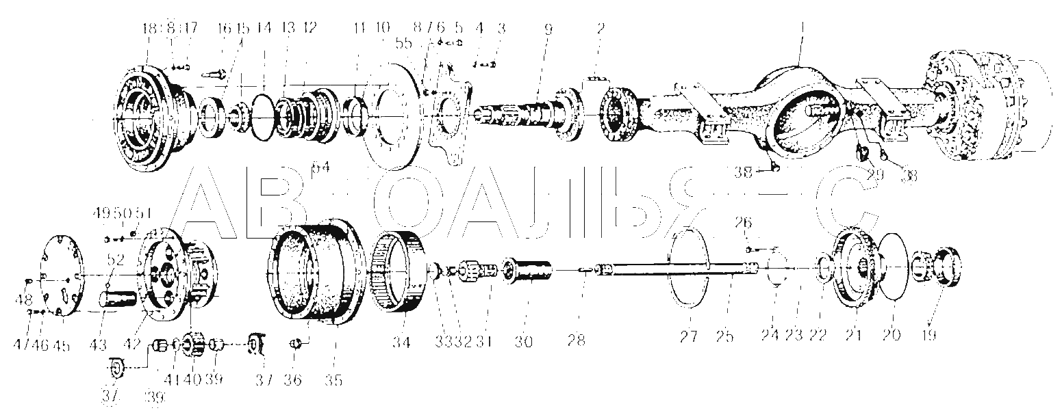 AXLE ASSEMBLY FRONT