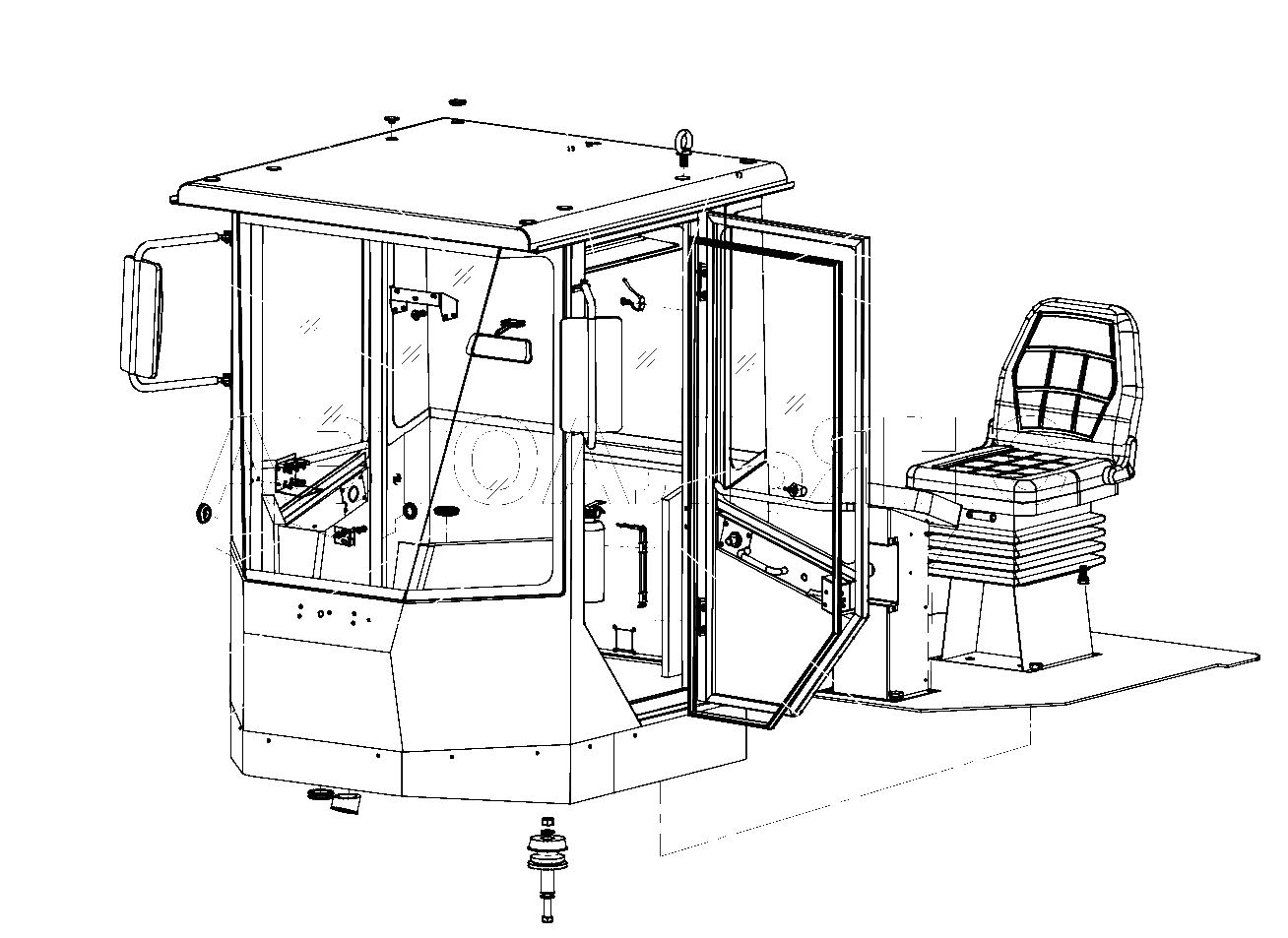 CAB ASSEMBLY (THREE)