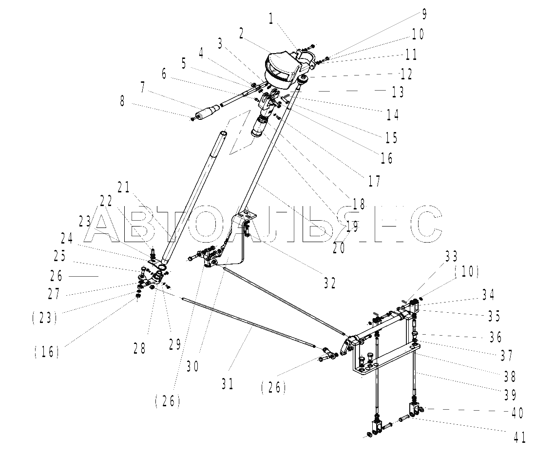 GEARSHIFT CONTROL MECHANISM (ONE)