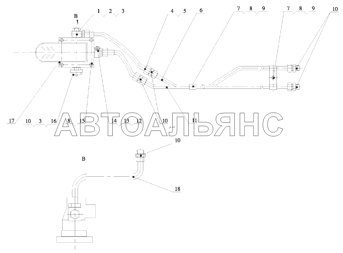 Brake System Air brake valve assembly